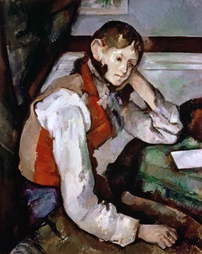 The Boy in the Red Waistcoat by Paul Cézanne